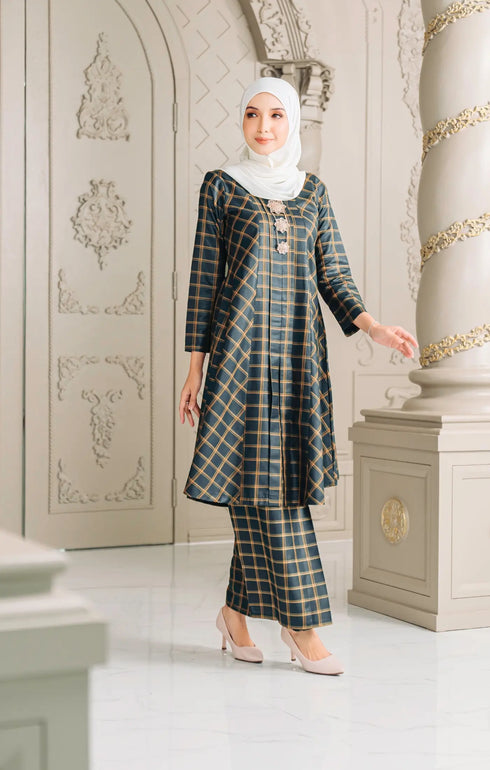 Luna 2.0 Baju Kebarung | Emerald Green